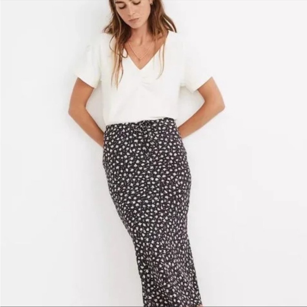 Madewell Floral Midi Skirt